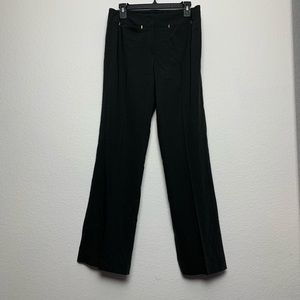 Escada virgin wool black slacks 36 S B4